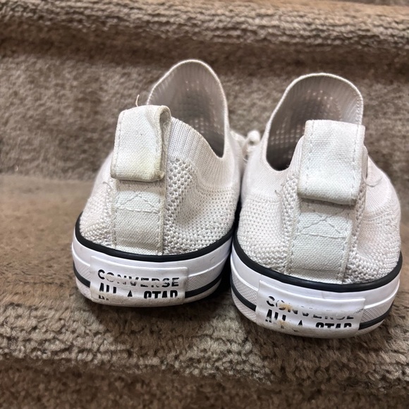Converse Shoreline Knit Sneakers Sz 9.5 pre owned white sneakers low top - Picture 3 of 7